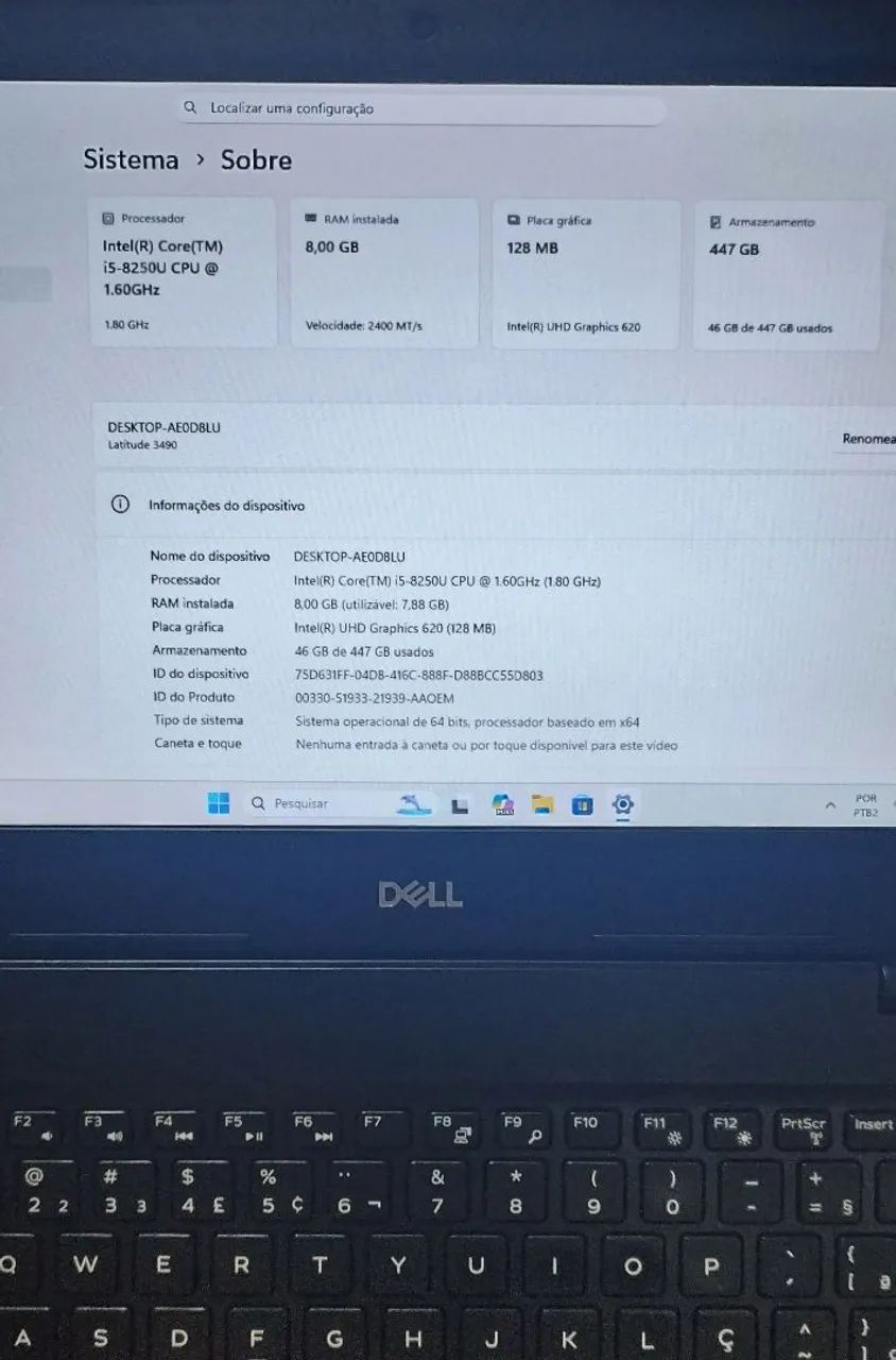 Notebook i5-8°Geração, SSD 480GB, 8GB RAM - Foto 2