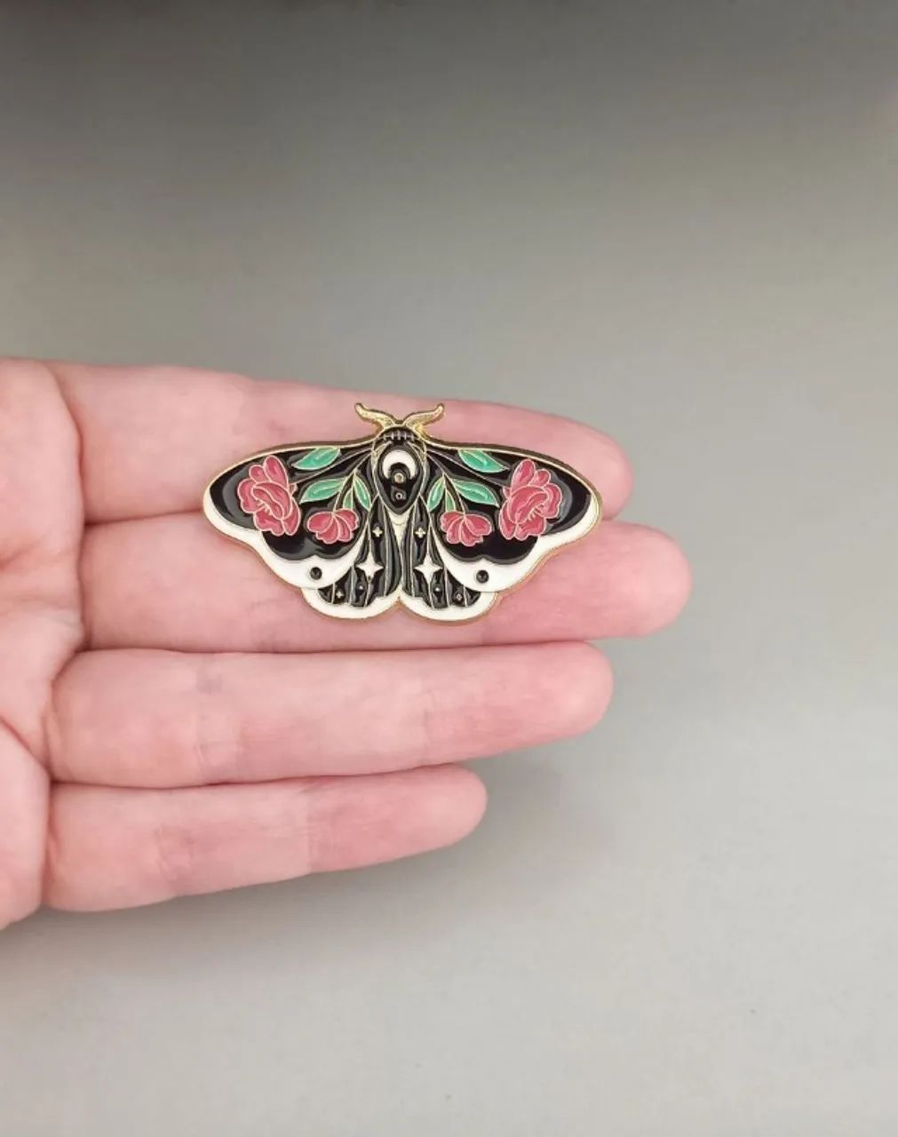 Broche de Mariposa Flor Vermelha (novo) - Foto 2