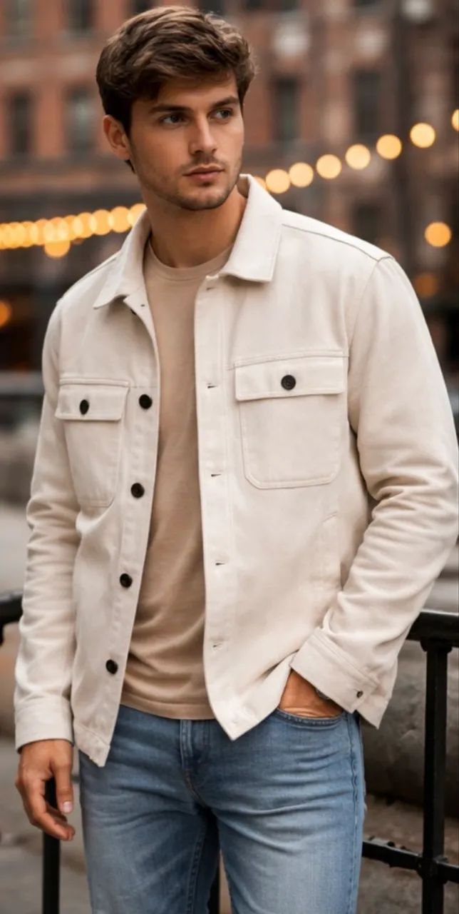 Jaqueta Masculina Aveludada -  Estilo Zara - Foto 2