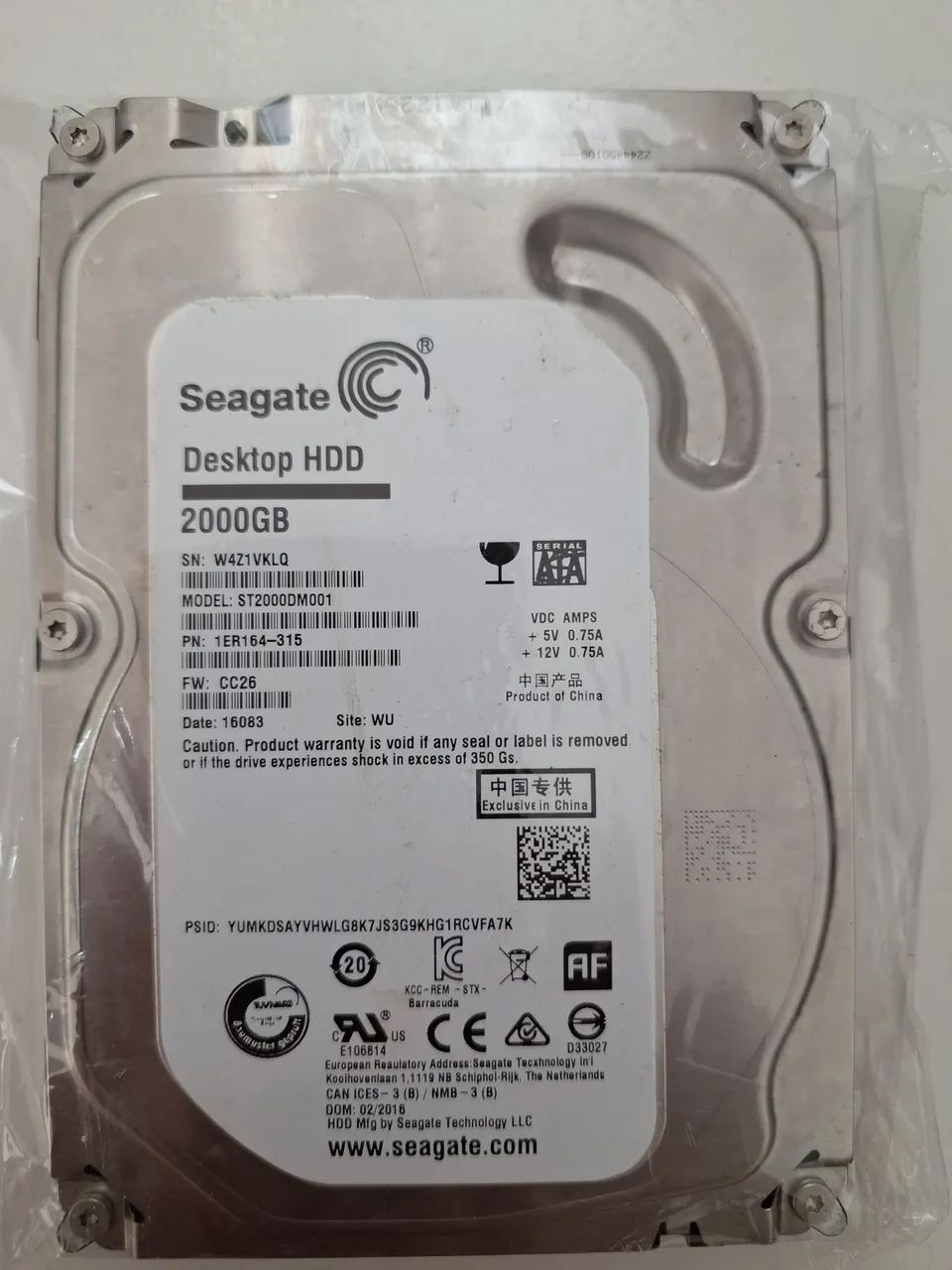 Hd 2TB seagate cftv cpu dvr nvr - Foto 2