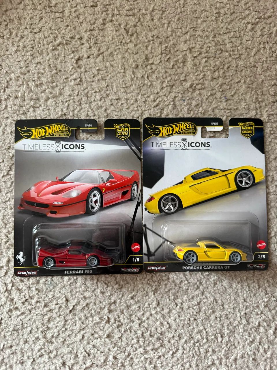 Hot Wheels Premium Timeless Icons Ferrari F50 / Porsche - Hobbies