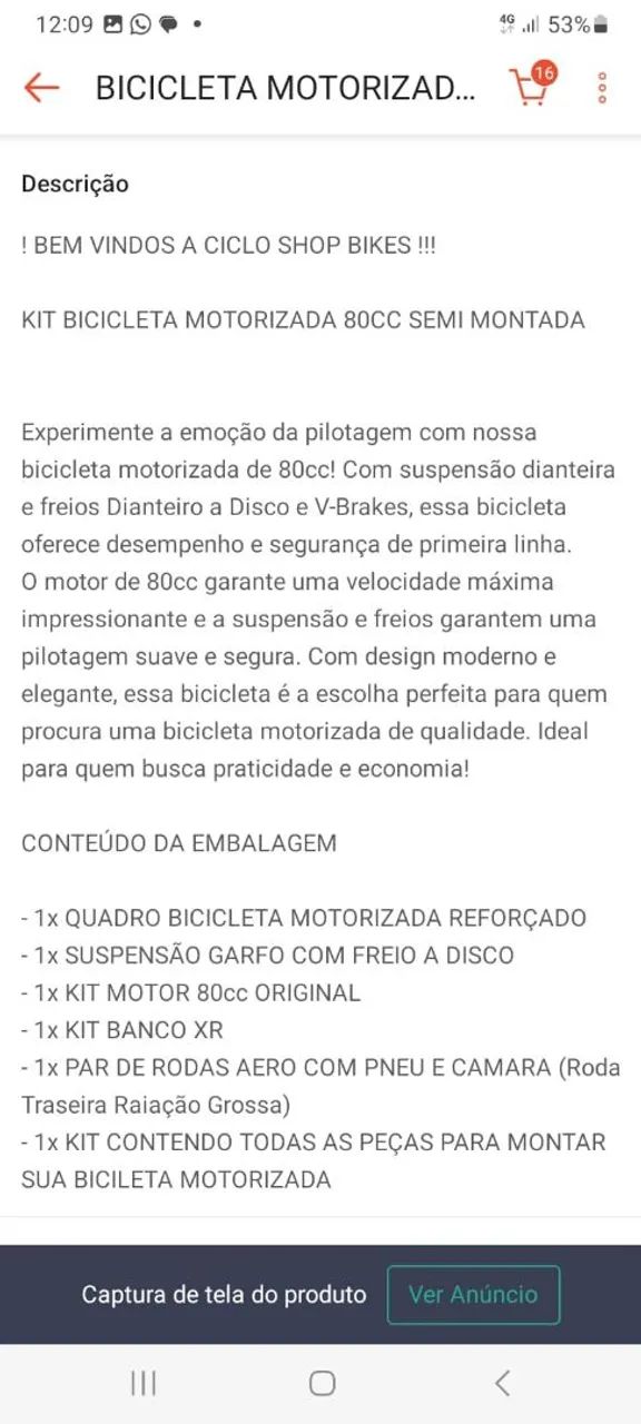 Bicicleta motorizada  - Foto 2