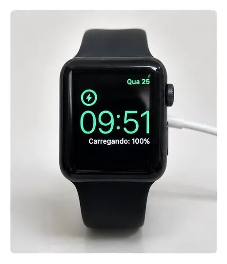 Apple Watch Series 3 - funcionando, com caixa e carregador