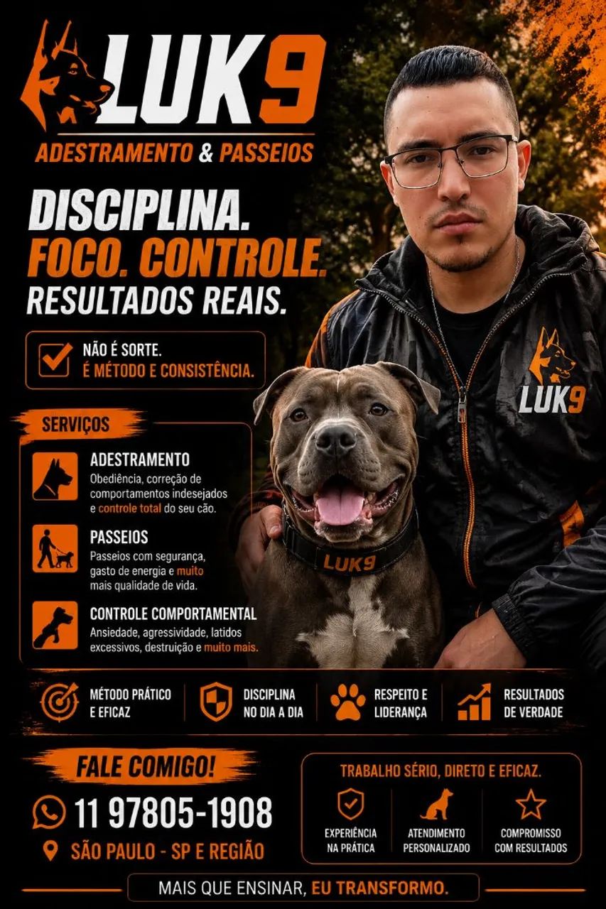 Adestramento Canino em Domicílio