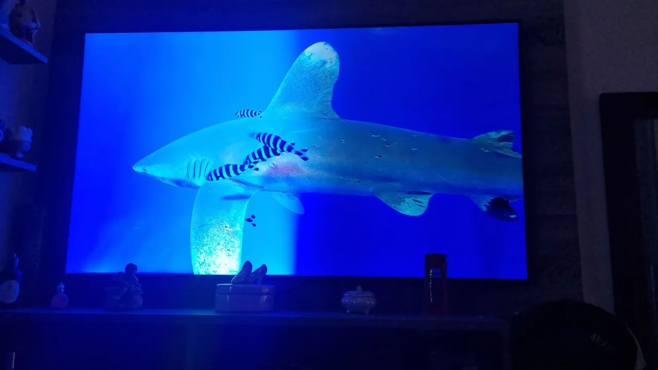 Tv Samsung smart 55 polegadas com controle e manual.Há uma pequena diferença na cor.  - Foto 4