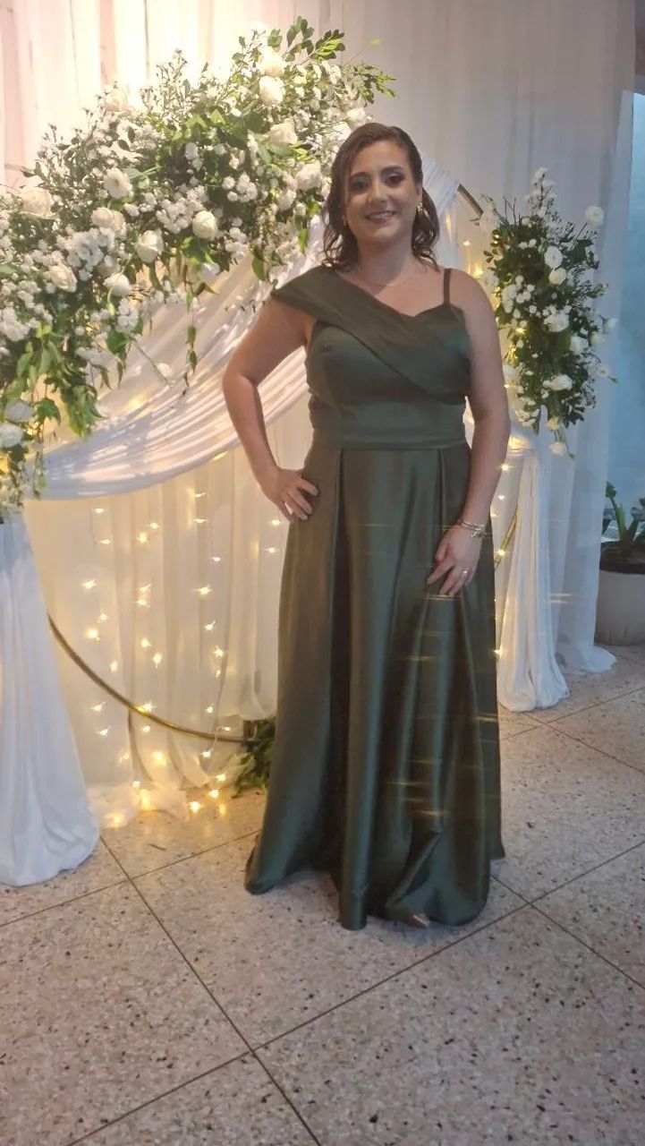 Vestido de festa Verde oliva - Foto 2