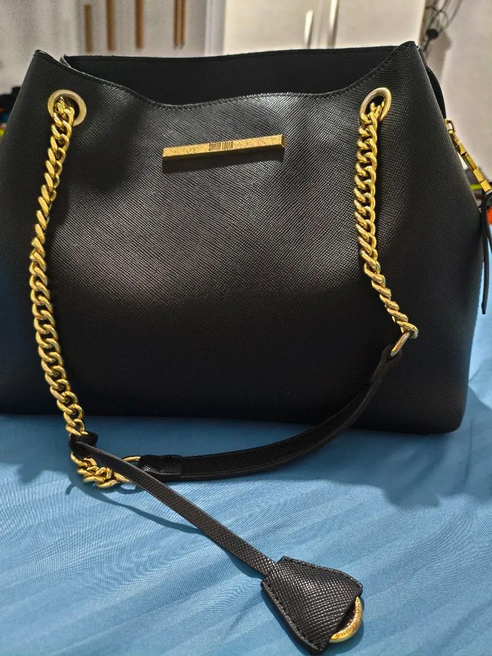 Bolsa com Corrente dourada