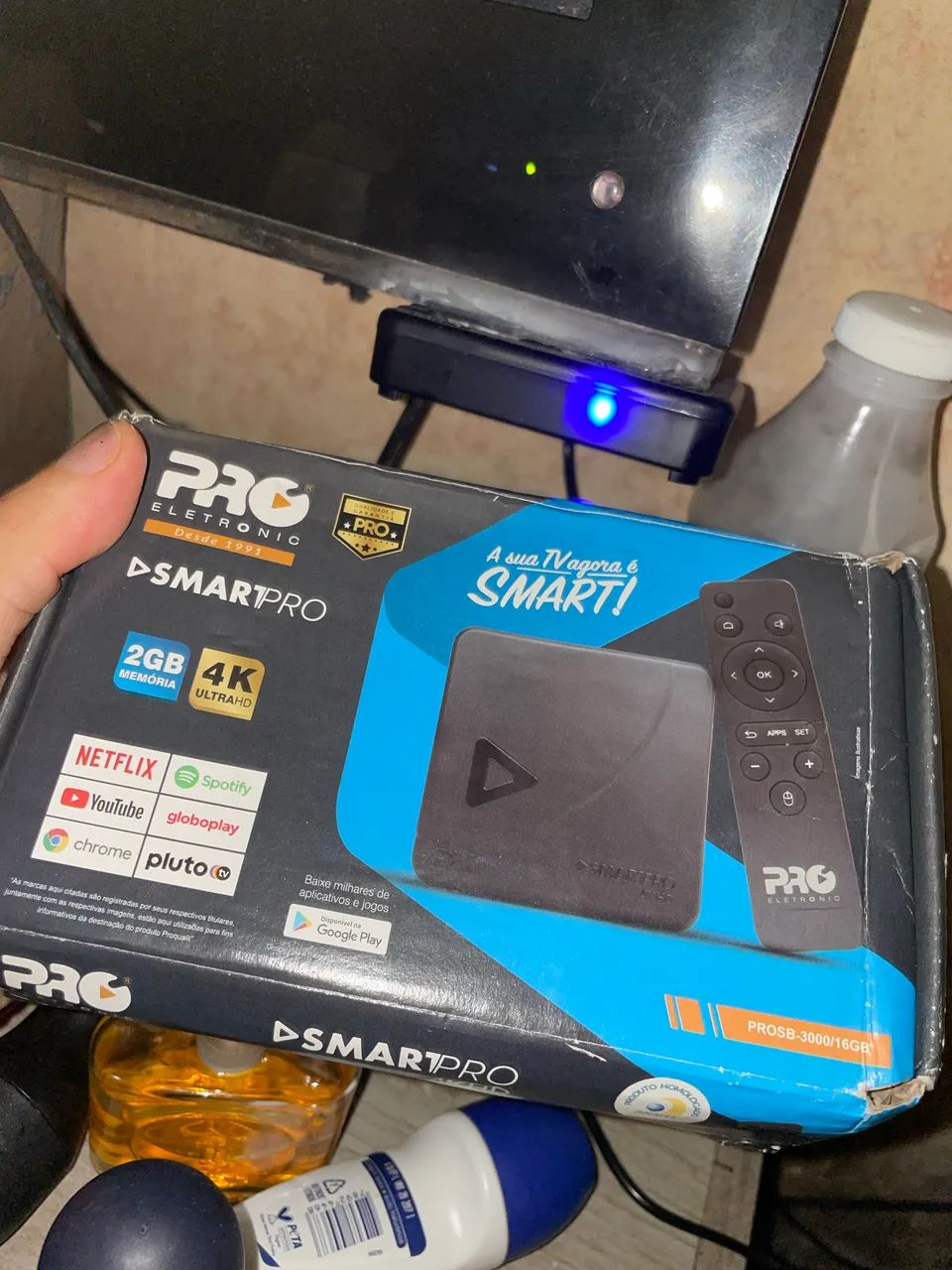 SMART BOX TV 4K HD PARA USAR A INTERNET E ETC