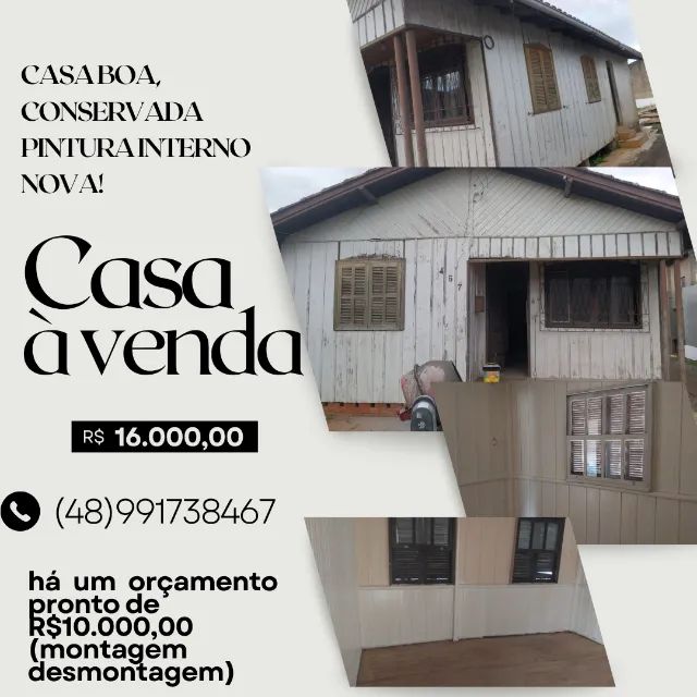 Casa de madeira para retirada