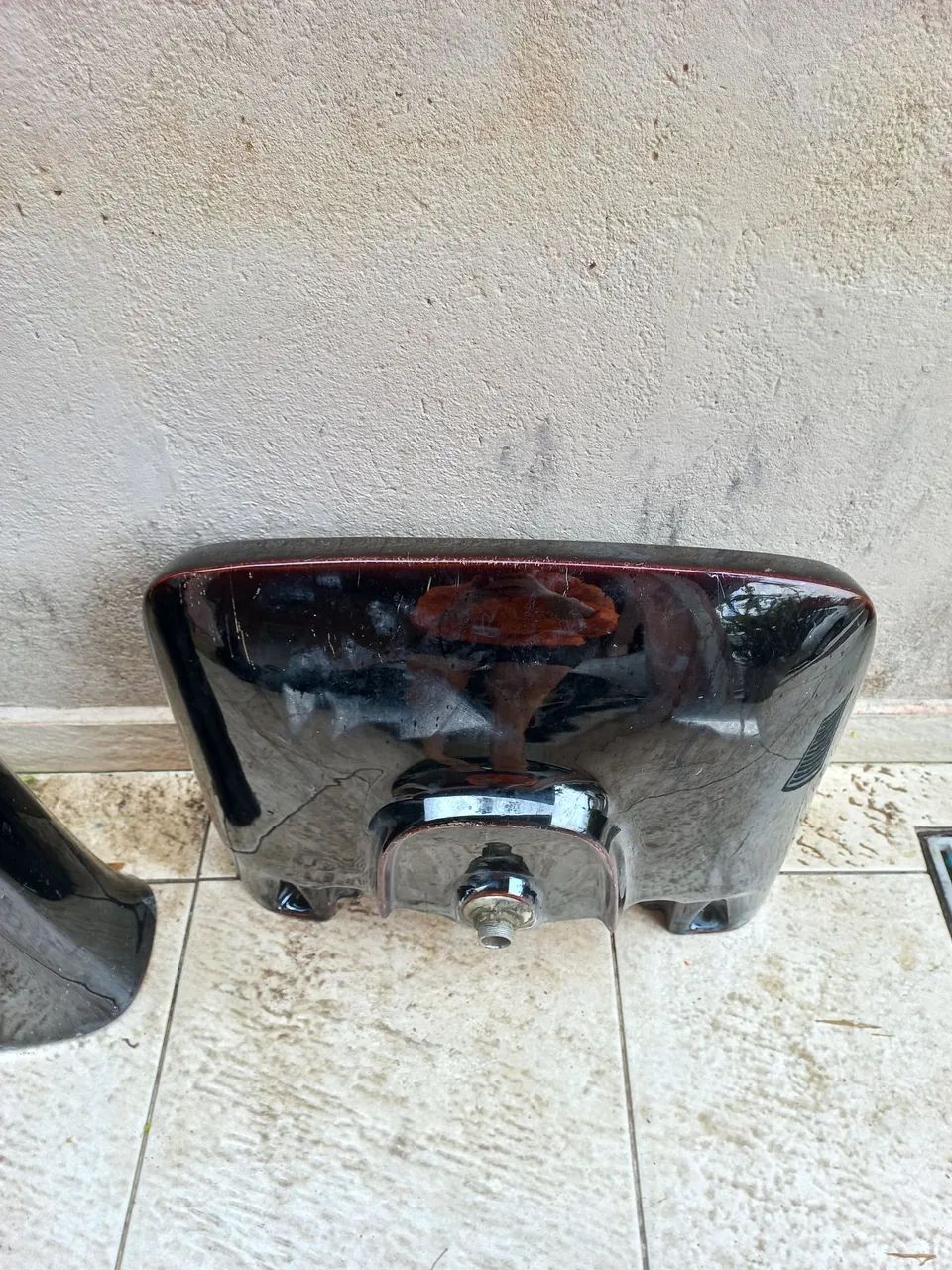 Kit lavatório com coluna preto (pia e coluna) - Foto 4