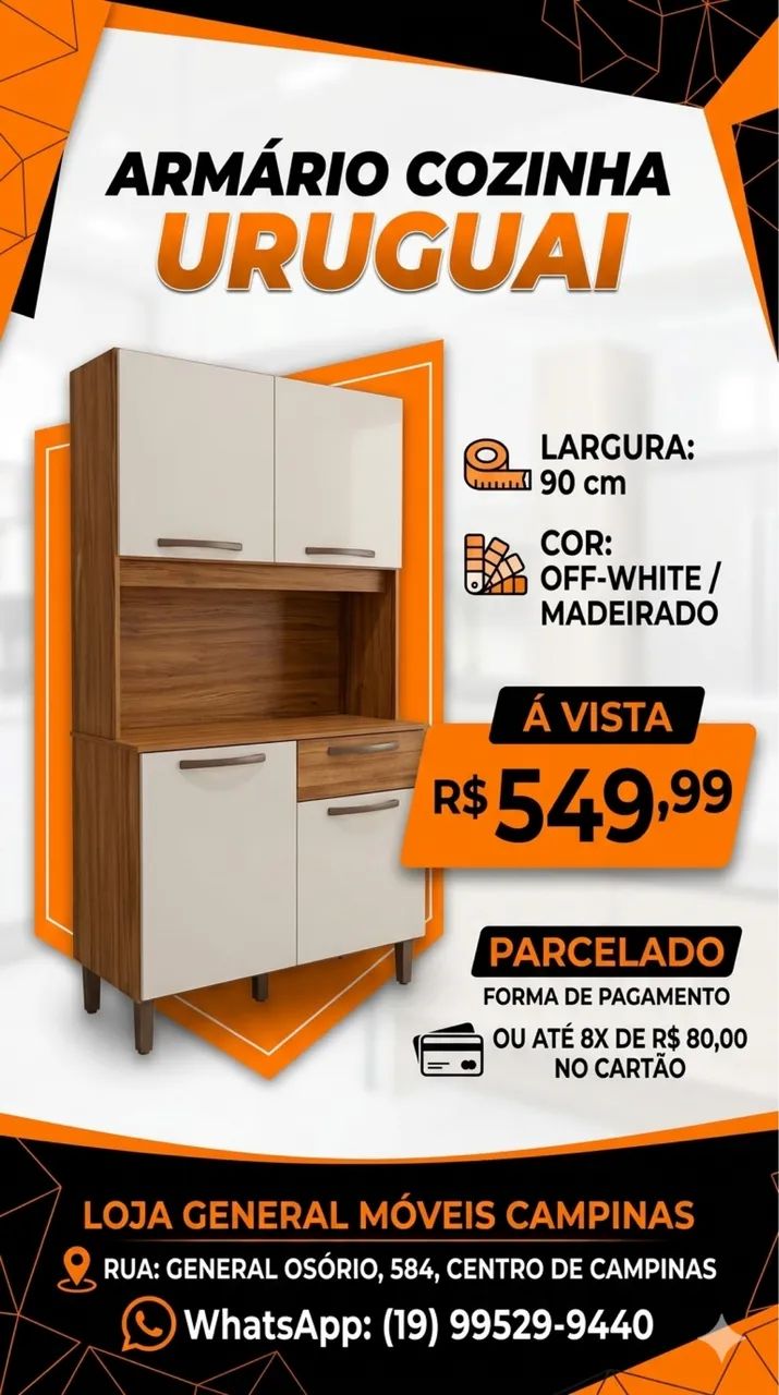Armário de cozinha novo com entrega e montagem  - Foto 2