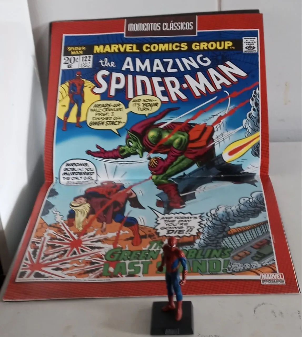 Homem Aranha - Estatueta de Metal Hasbro(Ed. Limitada) Eaglemoss com Fascículo Muito raro. - Foto 6