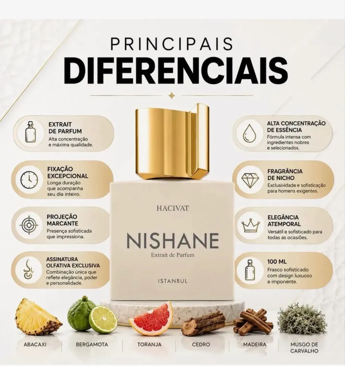 Perfume de nicho Nisshane Hacivat 100ml - Original  - Foto 3