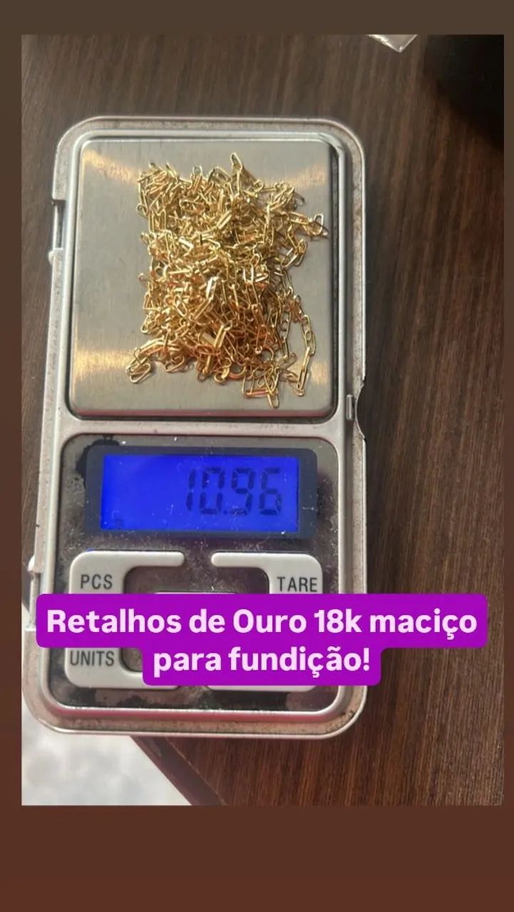 Ouro 18k maciço 