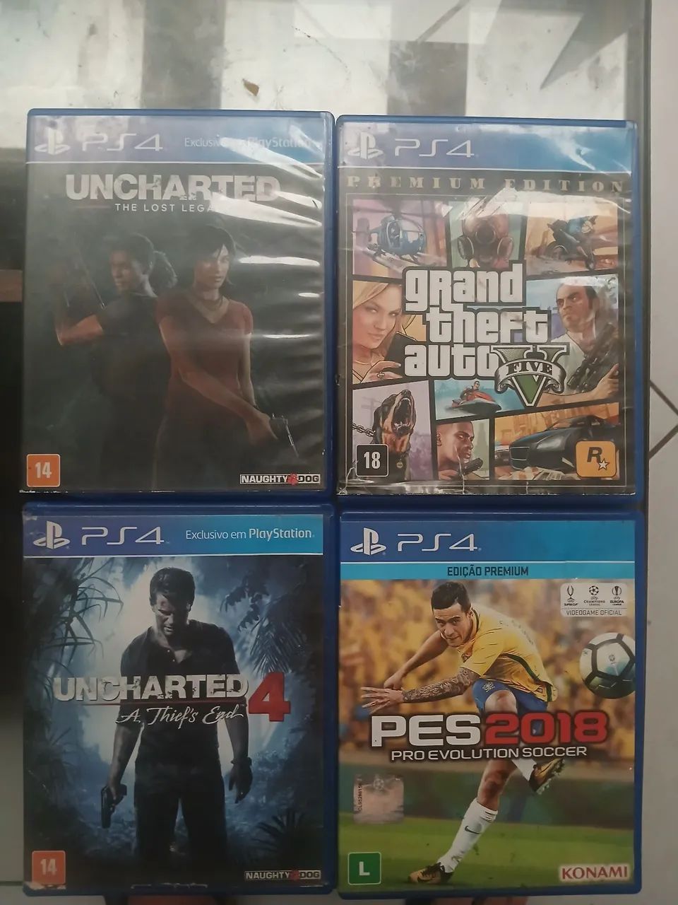 Vendo 4 jogos de ps4