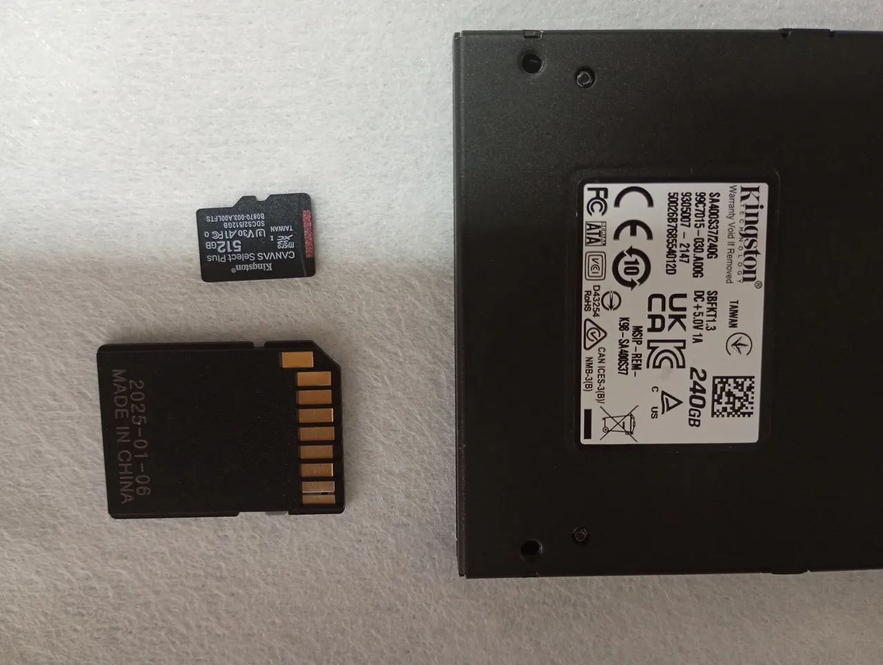 SSD e cartão memória Kingston  - Foto 2