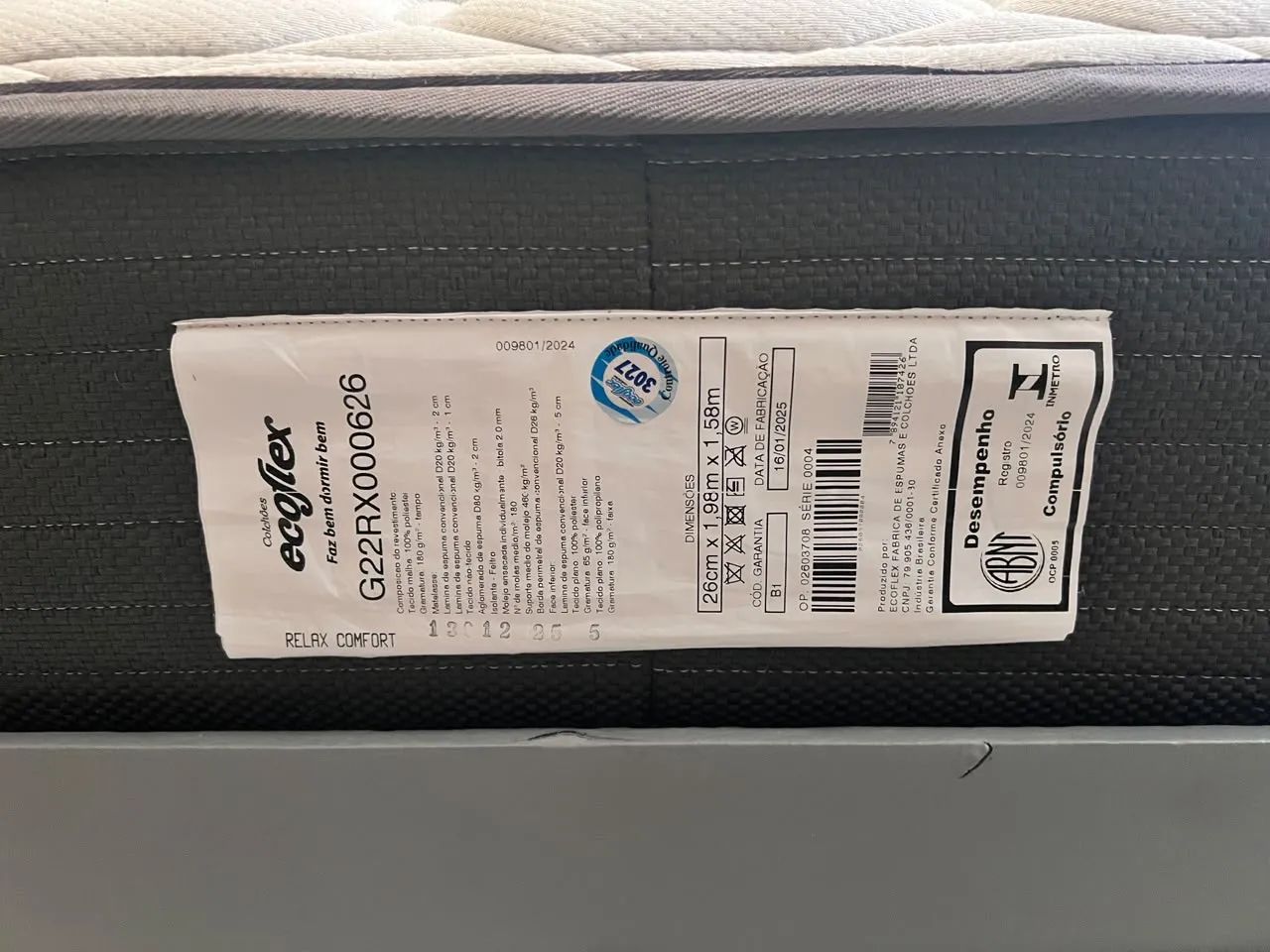 Cama Queen | Colchoão Ecoflex e box baú