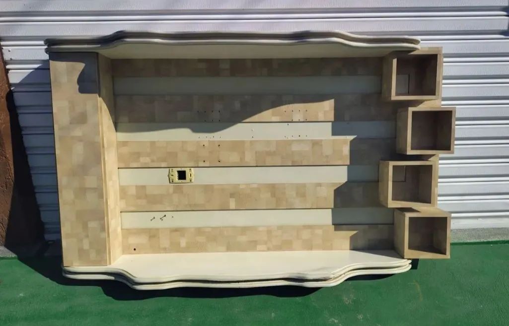 Painel de TV até 55 polegadas branco com marfim