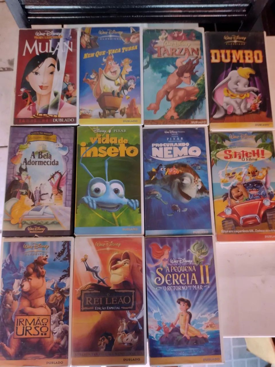 Lote de fitas VHS Disney Clássicos Originais 