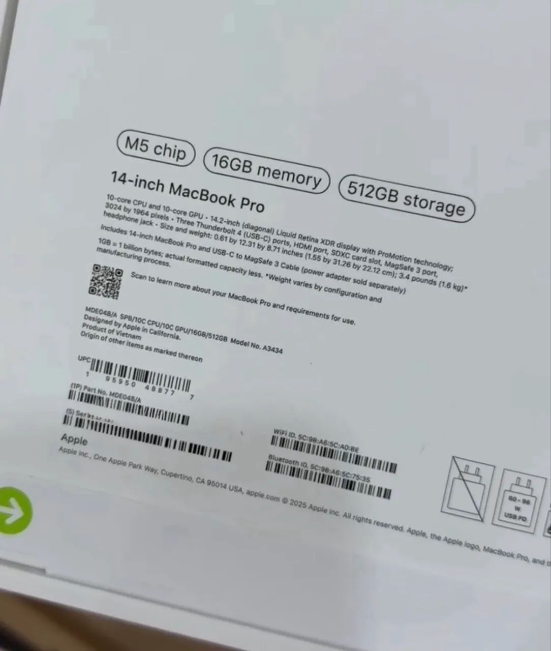 MacBook Pro M5 16GB/ 512SSD - Foto 2