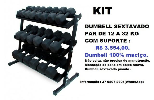 Kit Dumbell Sextavado
