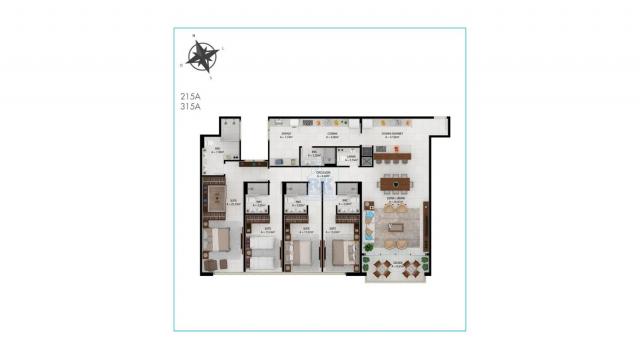 Apartamento à venda com 4 dormitórios em Jurerê, Florianópolis cod:AP004805 - Foto 4