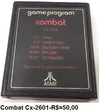 Cartucho para Atari Combat CX-2601 por R$=50,00