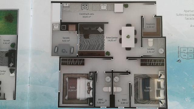 Ingleses 3dorm sendo 2suites dplex em frente ao futuro shopping a 190m do mar - Foto 10