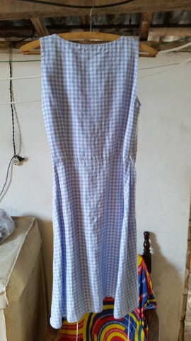 Vestido de Linho Xadrez da Richards - Foto 3