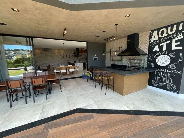 CASA TÉRREA NOVA à VENDA com 3 SUITES, PISCINA, ÁREA GOURMET INTEGRADA no CONDOMÍNIO TIPO  - Foto 3