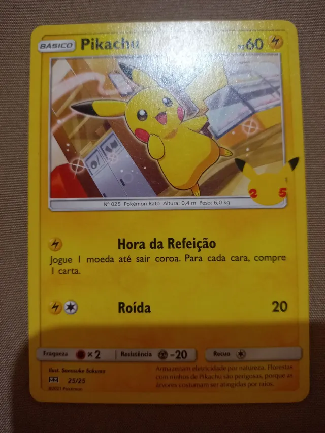 Carta Pokemon Raríssima Pikachu Mascarada