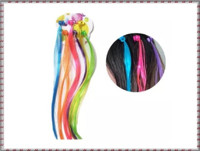 Kit mechas coloridas infantis com 6 unidades - Foto 3