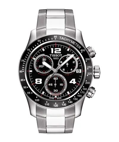 Rel gio Tissot V8 Chronograph com 2 Pulseiras A o e Couro