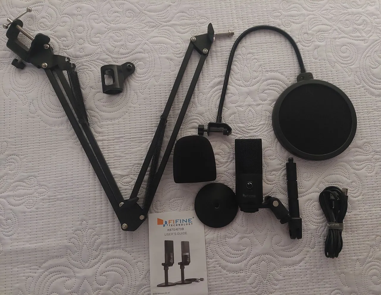 Microfone Fifine K670/K670B para Streaming e Gravação