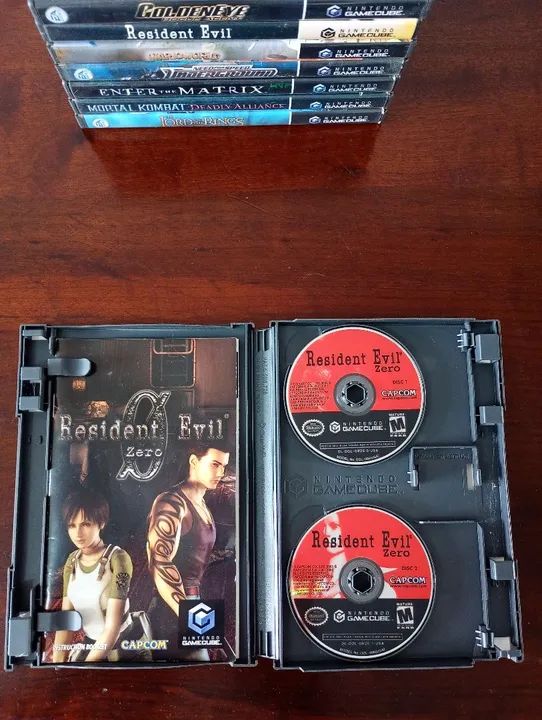 Nintendo game cube jogos resident evil 