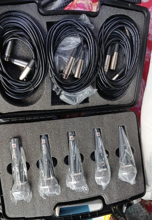 Kit de Microfones com Fio - 5 Peças