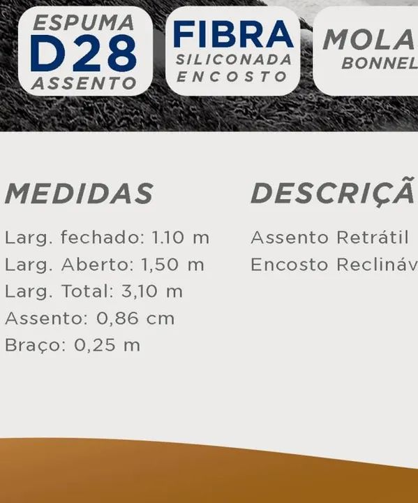 Sofá retrátil direto da fábrica ? - Foto 4
