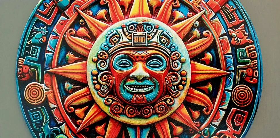 2 objetos cultural mexicana e 2 placas sol e lua - Foto 5