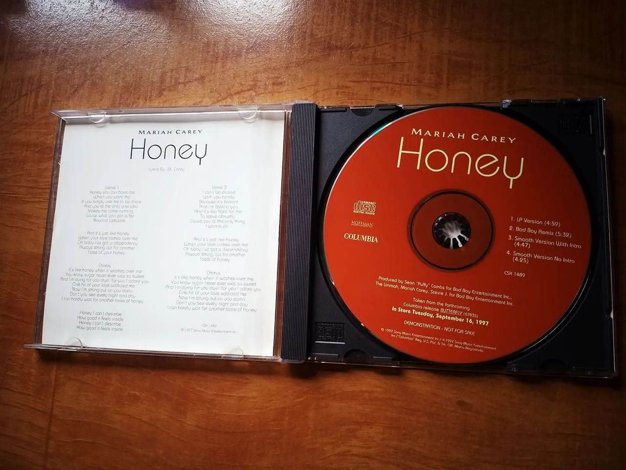 CD Single Honey Mariah Carey Raro Importado EUA - Foto 2