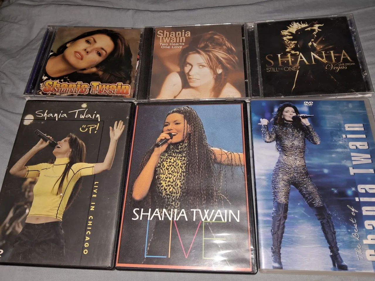 Lote Coleção Shania Twain 3 Cds + 3 Dvds