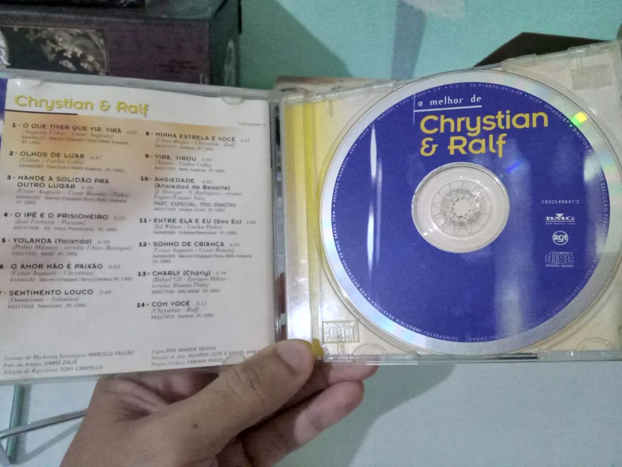 CD -  o melhor de Chrystian & Ralf original  - Foto 3