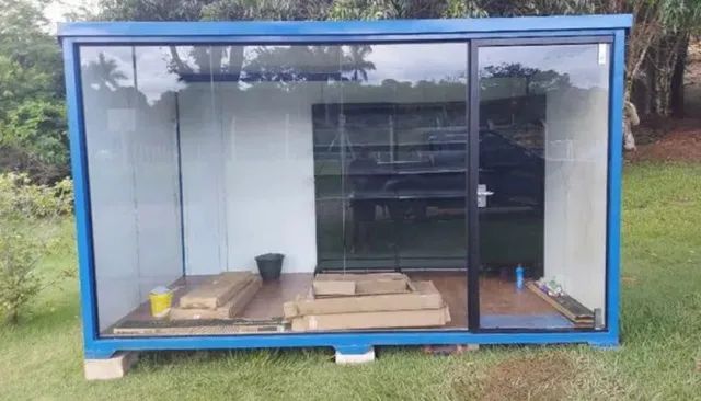 Container mini mercado loja de condomínio lojas atendimento rápido