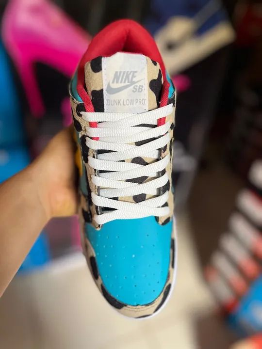 Tênis Nike Dunk estampado Vaca unissex - Foto 2