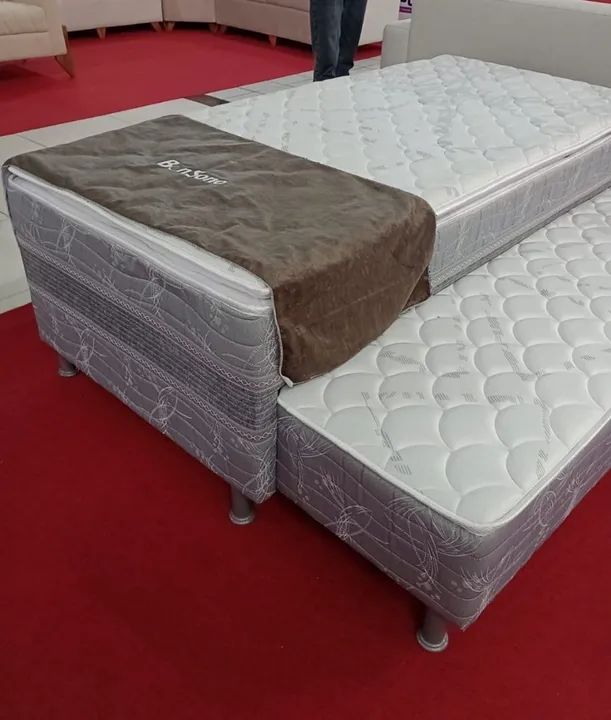 Bibox solteiro bon sono 10cm de espuma com pilow top 