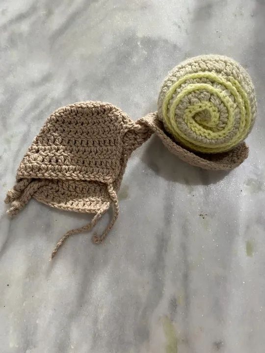 Conjunto caracol em crochê para Bebê