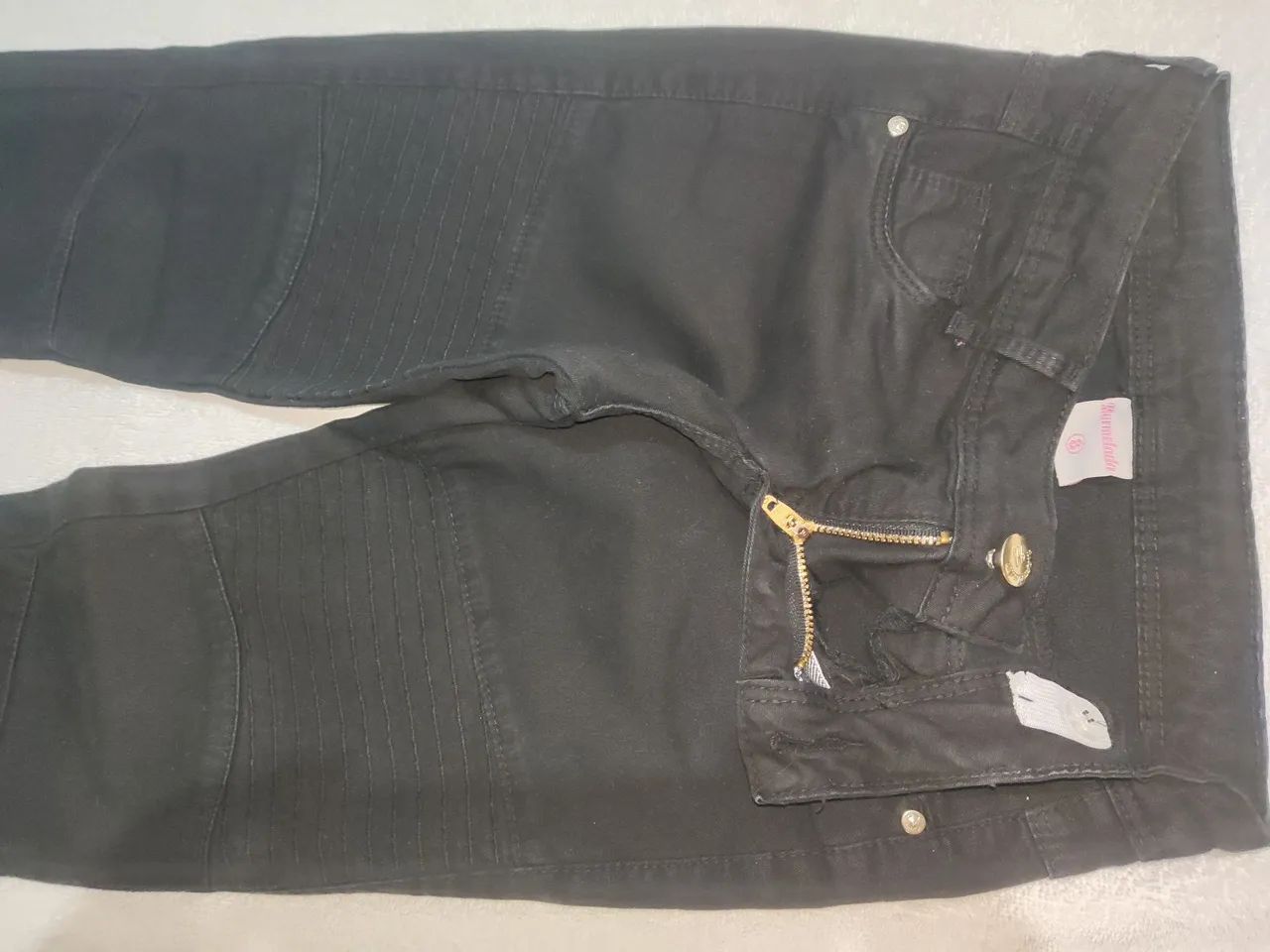 Calças Jeans para Menina - Tamanho 7/8 - Foto 4