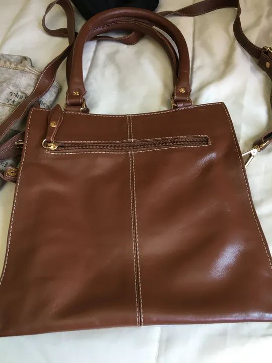 Bolsa de Ombro  em Couro - Multicolorida - Foto 2