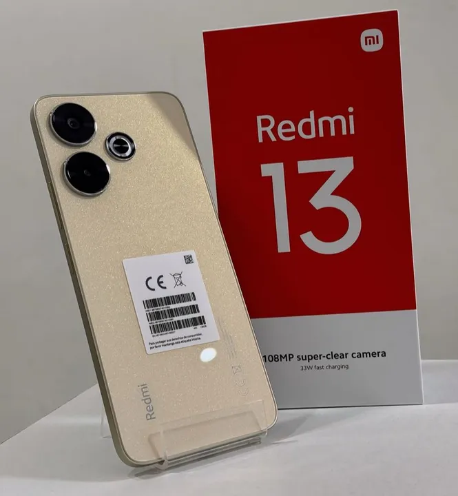 Redmi 13 256+08Ram Novo Gold Preto Lacrado R$1050,00