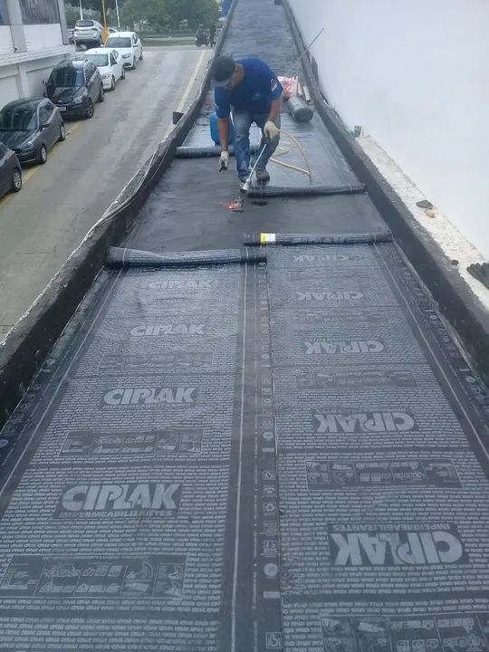 Impermeabilização com manta asfáltica 