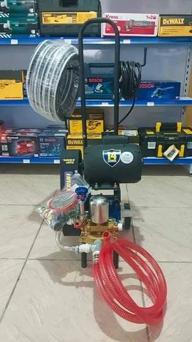Lavadora de alta Vazão motor Weg 1Cv c/20m de mangueira Chiaperini (Nova) - Foto 2